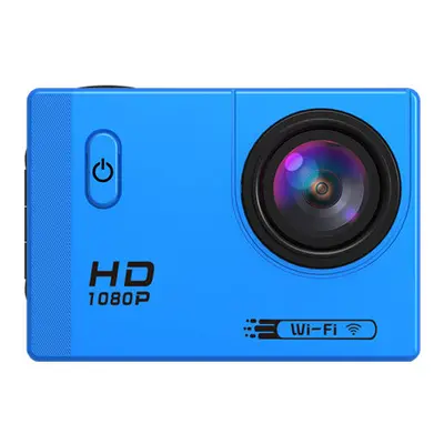 (Blue) Wifi HD 1080P Wide Angle Degree Waterproof Sportscamera