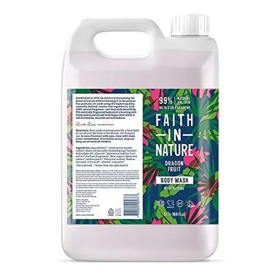 Faith in Nature Natural Dragon Fruit Body Wash, Revitalising Vegan and Cruelty Free, Parabens an