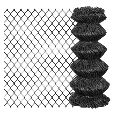 vidaXL Outdoor Garden Chain Link Fence Wire Mesh Screen Fencing Roll Steel Grey