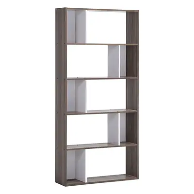 5 Tier Bookcase ORILLA Dark Wood