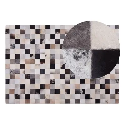 Cowhide Area Rug x cm Brown RIZE