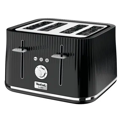 TEFAL Loft TT60840 4-Slice Toaster - Piano Black, Black