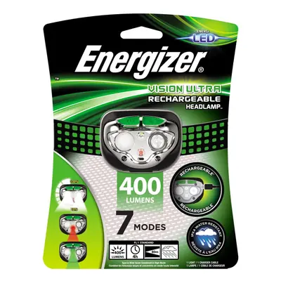 Energizer Vision LED USB Rechargeable Headlight with Lumens