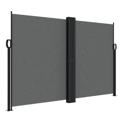 (anthracite, x cm) vidaXL Retractable Side Awning Outdoor Privacy Screen Balcony Sunshade Shelte