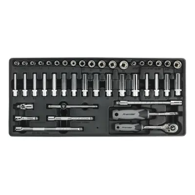 26 Piece PREMIUM 1/4" Sq Drive Socket Set with Modular Tool Tray - Tool Storage