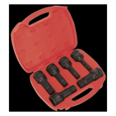 Impact Hex Socket Bit Set 6pc 3/4"Sq Drive