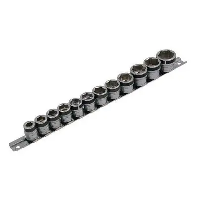 3/8" Drive Extra Shallow Metric Magnetic Socket Set, Storage Rail 12pc (CT3940)