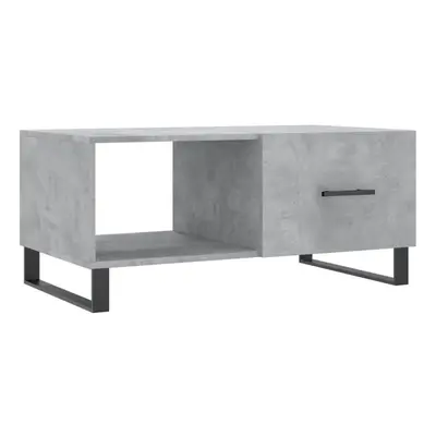 (concrete grey) vidaXL Coffee Table Side Table Sofa End Table High Gloss White Engineered Wood