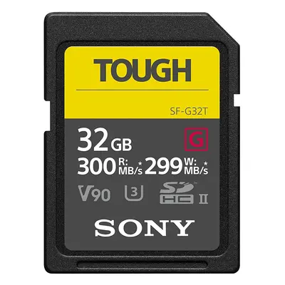 Sony 32GB SF-G series TOUGH specification UHS-II U3 V90 SDHC Digital Memory Card Card - Read 300