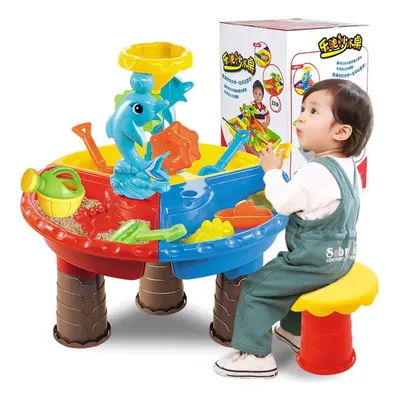 (Dolphin Round) IN Multi-style Summer Beach Sand Kids Play Water Digging Sandglass Play Sand Too