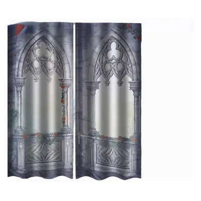 (B) Panel 3D Pringting Blackout Window Curtains Screens Thermal Drapes For Study Room Bedroom