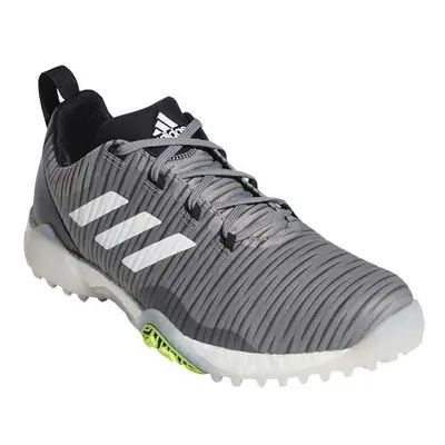 (Grey/White/Black) ADIDAS Golf Mens CodeChaos Waterproof Performance Spikeless Golf Shoes Grey/W