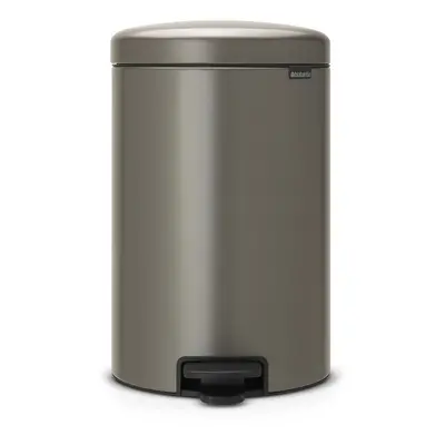 Brabantia Pedal Bin newIcon with Plastic Inner Bucket, Litre - Platinum