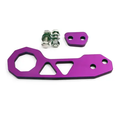 (Purple) Universal Aluminium Alloy Car Rear Tow Hook Auto Fashionable Practical Racing Trailer