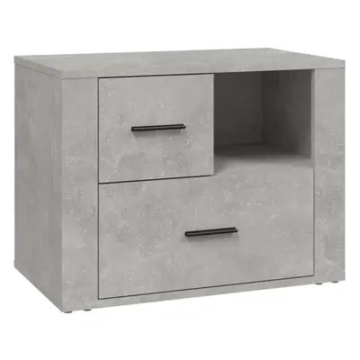 (Concrete grey) vidaXL Bedside Cabinet Engineered Wood End Table Nightstand Multi Colours