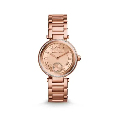 Michael Kors Ladies Designer Watch Rose Gold Tone Skylar - MK5971