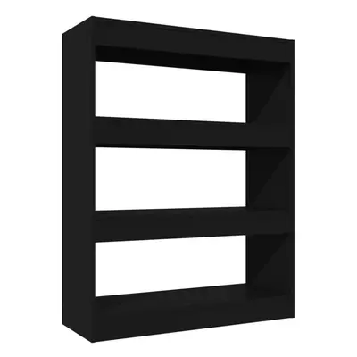 (black) vidaXL Book Cabinet/Room Divider Engineered Wood Book Cabinet Multi Colours