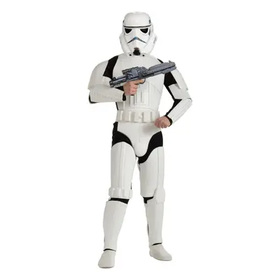 (XL, White/Black) Star Wars Mens Deluxe Stormtrooper Costume