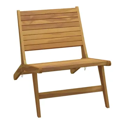 vidaXL Solid Wood Teak Garden Chair Outdoor Seating Lounge Seat Wooden Chair