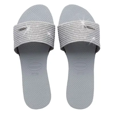 (8UK UK, Grey) Havaianas Womens You Malta Summer Beach Sandals Flip Flop Slides Sliders - Grey