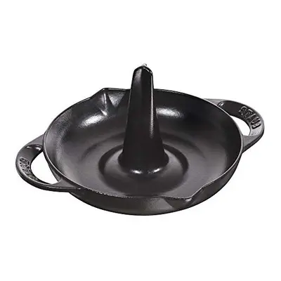 STAUB Cast Iron Vertical Roaster, Enamel, Black, cm