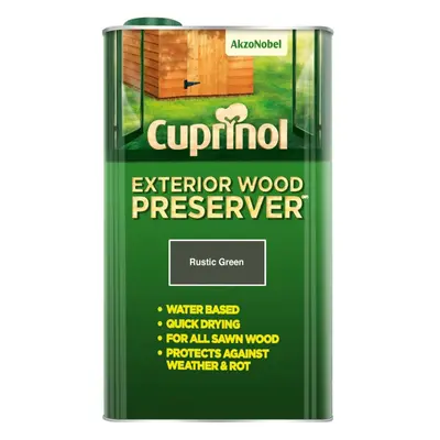 (Rustic Green) Cuprinol Exterior Wood Preserver 5L