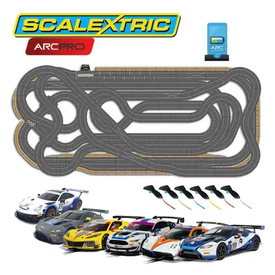 SCALEXTRIC Digital Bundle SL201 ARC PRO JadlamRacing Layout with cars