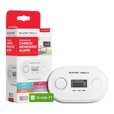 Interlinked Carbon Monoxide Detector With Years Tamperproof Battery