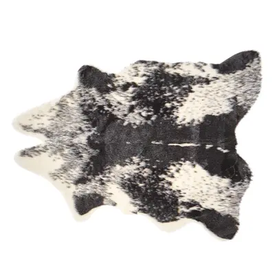 Faux Cowhide Area Rug Black x cm NAMBUNG