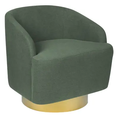 Armchair LAVIK Swivel Fabric Green