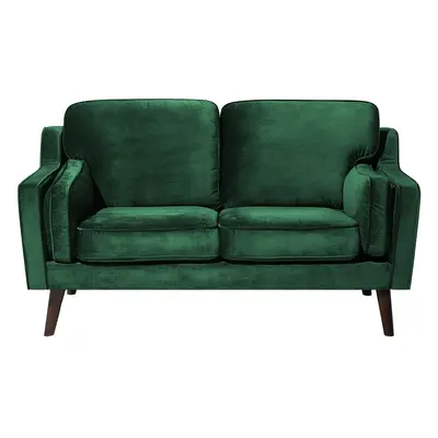 2 Seater Velvet Sofa Green LOKKA