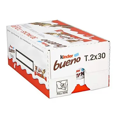 Kinder Bueno Milk Chocolate, Hazelnut & Wafer Bars, in Bulk, 43g x Bars