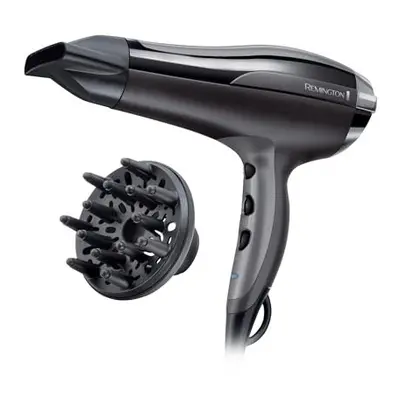 Ion Hair Dryer Pro-Air Turbo D5220, Watts, Ceramic Tourmaline Ring, Styling Nozzle, Diffuser, Bl