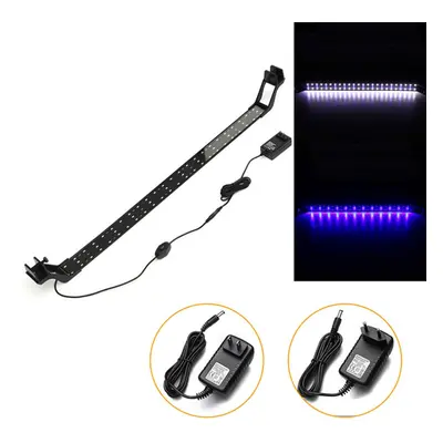 (EU Plug) 24W 85cm Blue & White LED Adjustable Aquarium Fish Tank Lamp Super Slim Clip On Light