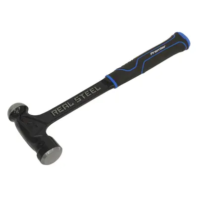 32oz One Piece Steel Ball Pein Hammer - Shock Reducing Textured Rubber Grip