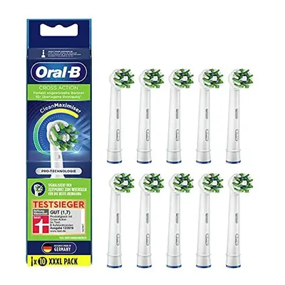 Oral-B x CrossAction Brush Heads with CleanMaximiser Bristles for Superior Cleaning