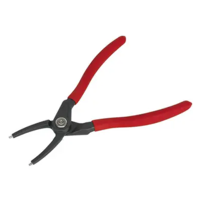 170mm Straight Nose Internal Circlip Pliers - Spring Loaded Jaws - Non-Slip Tips