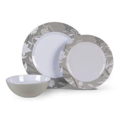 Kampa Bloom Heritage 12pc Dinner Set Melamine (Plastic)