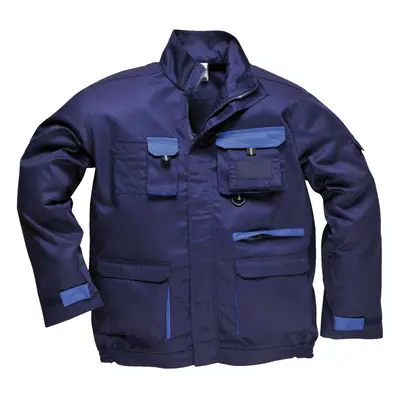 (XL, Navy) Portwest Mens Contrast Hardwearing Workwear Jacket (TX10)