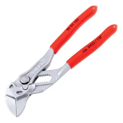 Mini Pliers Wrench, Plastic Coated, Chrome Plated, 125mm