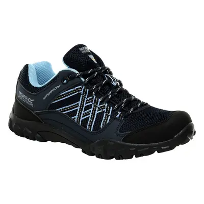 (3 UK, Black/Blue) Regatta Womens Edgepoint III Waterproof Outdoor Walking Hiking Shoes