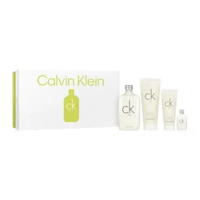 Calvin Klein Ck One Pcs Set: 6.7 Eau De Toilette Spray + 6.7 Bl + 3.4 Sg + 0.5 Eau De Toilette M