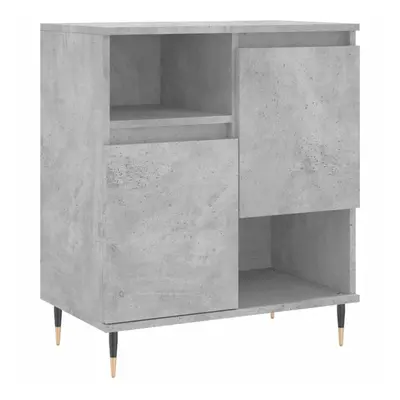 (concrete grey) vidaXL Sideboard Storage Cabinet Cupboard Side Cabinet White Engineered Wood