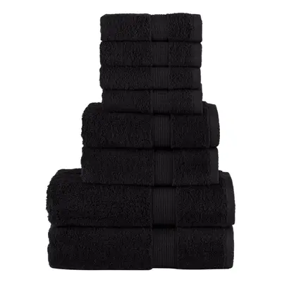 (black) vidaXL Premium Towel Set Piece Absorbent Shower Towel Bath Towels gsm