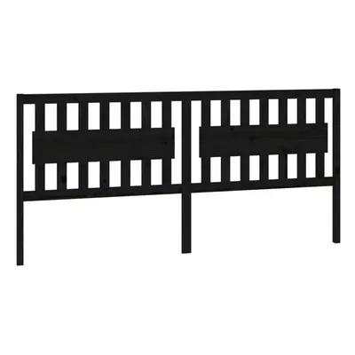 (black, 205.5 x x cm) vidaXL Bed Headboard Home Bedroom Decorative Bed Header Panel Solid Wood P