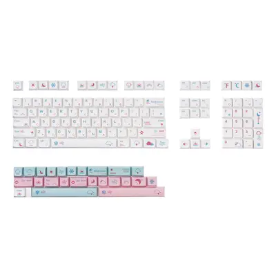 (English) Keys Weather Keycap Set PBT Sublimation XDA Profile English/Japanese Custom Keycaps fo