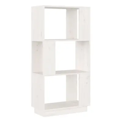 (white) vidaXL Solid Wood Pine Book Cabinet/Room Divider Rack Book Stand Multi Colours