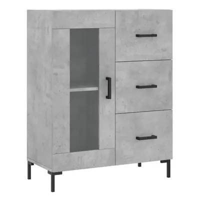 (concrete grey) vidaXL Sideboard Storage Cabinet Side Cabinet Cupboard White Engineered Wood