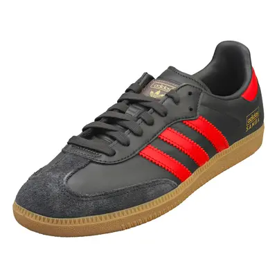 (4) adidas Samba Og Mens Casual Trainers in Black Red