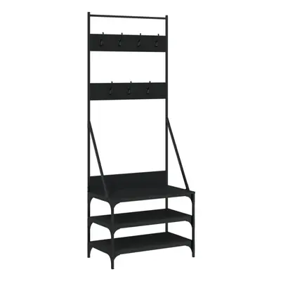 (black, x x cm) vidaXL Clothes Rack with Shoe Storage Garment Rack Clothes Rail Sonoma Oak